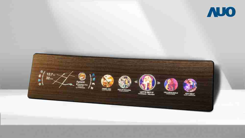 MG电玩研发全球最高穿透度达80%的AmLED木纹显示器，，，，可于使用时呈现高亮度、、、清晰可见的信息，，，并在不使用时回归为单纯的饰板，，，，节能兼具美观