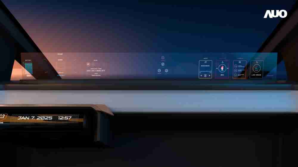 MG电玩无界透明显示接口(Horizon Image Glass)透过车运算方案整合仪表板、、、、中控台及副驾显示器，，，，一体式全景呈现，，，提供乘用者清晰的前方视野、、行车必要信息与娱乐功能